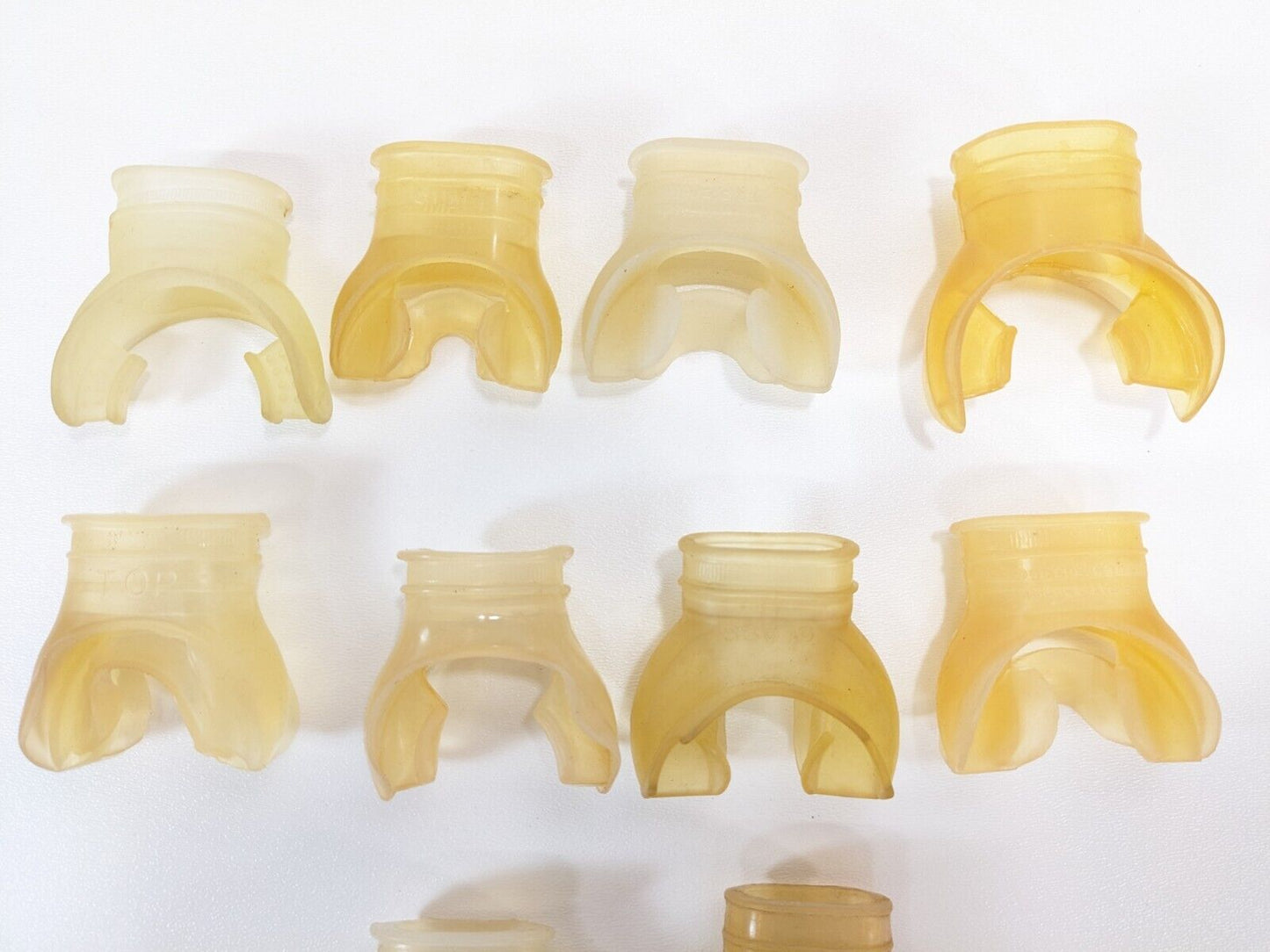 10x MouthPiece Lot Scuba Diving Snorkel 2nd Stage Regulator USED Mouth Piece