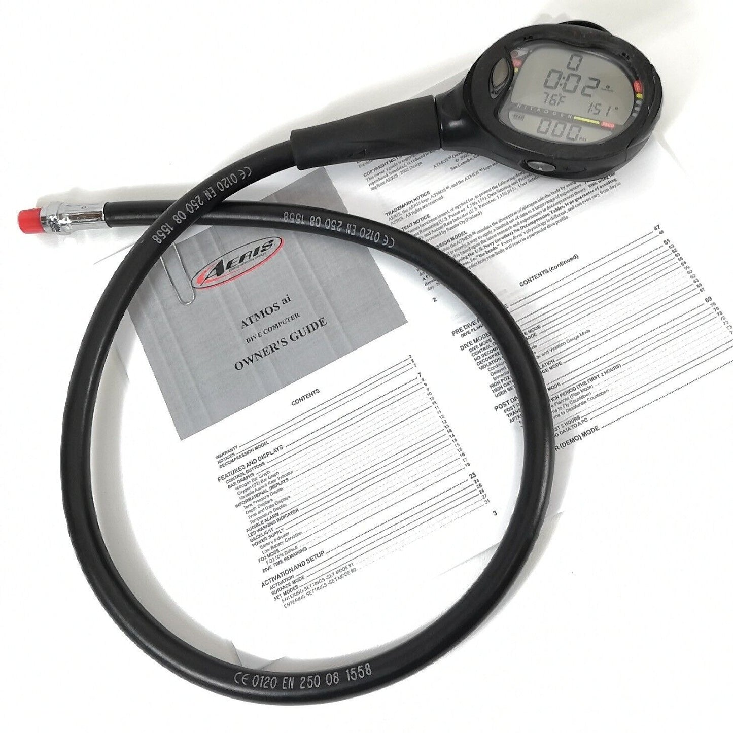 Aeris Atmos ai 2 Air Integrated Nitrox Scuba Dive Diving Computer AtmosAI  #3131