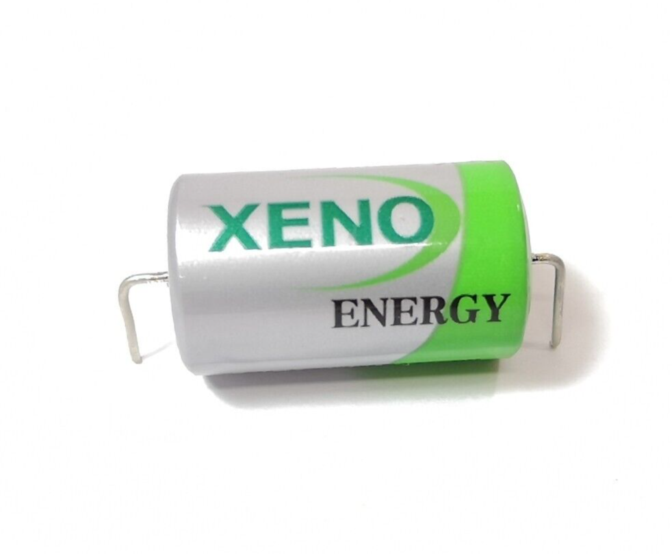 5x XENO XLP-050F BATTERY 1/2 AA 3.6V LITHIUM + Axial Pins ER14250, LS14250