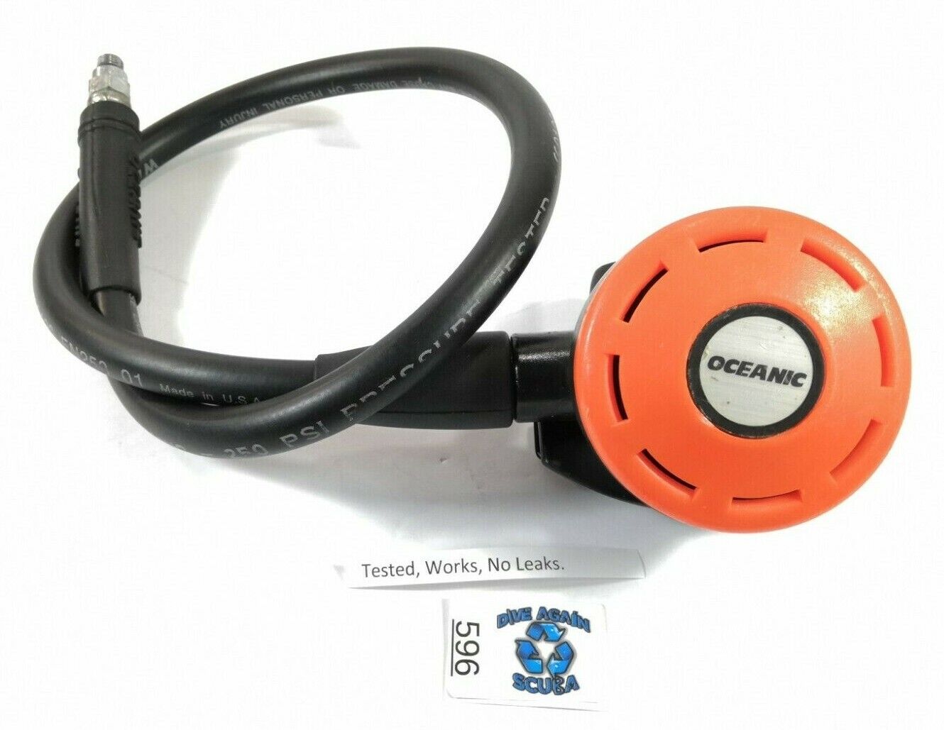 Oceanic Alpha Octo Octopus Second 2nd Stage Regulator Scuba Dive Orange #596