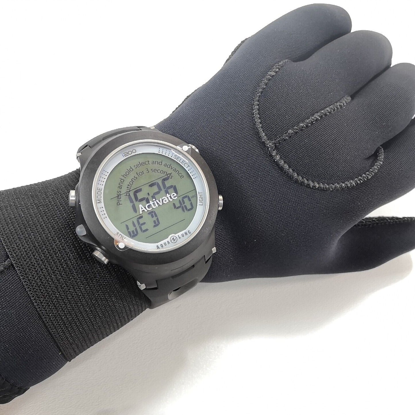 Aqua Lung i200 Wrist Watch Scuba Computer Air, Nitrox Free Dive, Gauge Modes LED