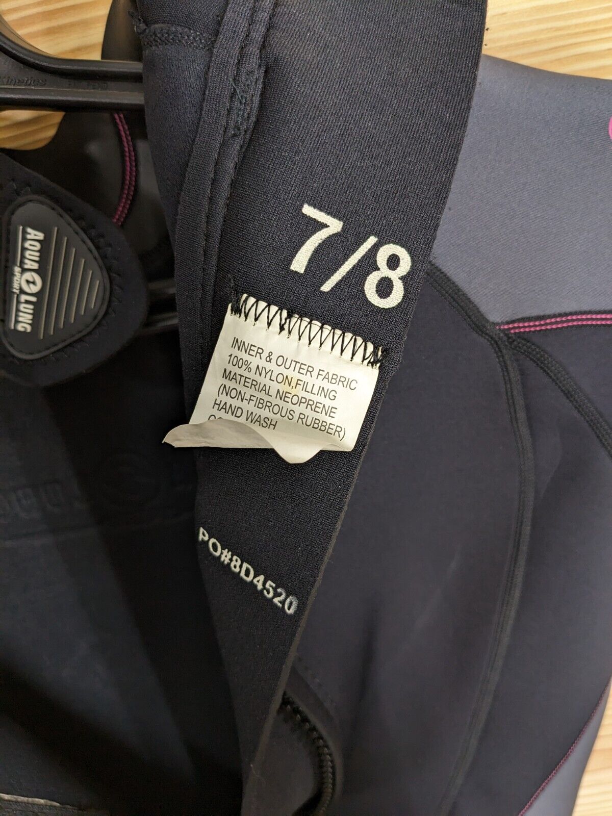 Aqua Lung PINK Shorty Wetsuit Quantum Stretch 3mm Women's Size 7/8 EXCELLENT!!