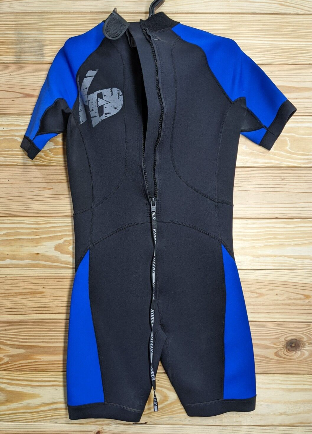 Kidder 3mm Blue / Black Shorty Size Youth Large Scuba Dive WetSuit  NICE!!