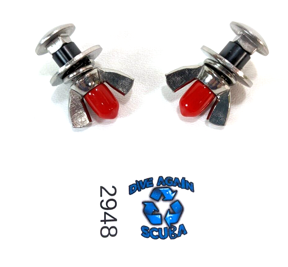2 x Stainless Steel Single Tank Adapter Backplate Bolt Hardware Kit Scuba Dive