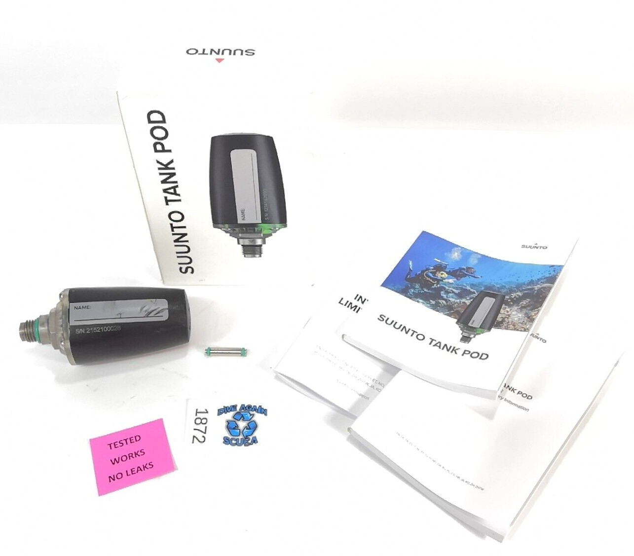 Suunto Tank POD Wireless Scuba Transmitter - SS020306000 Eon Steel, Core, D5