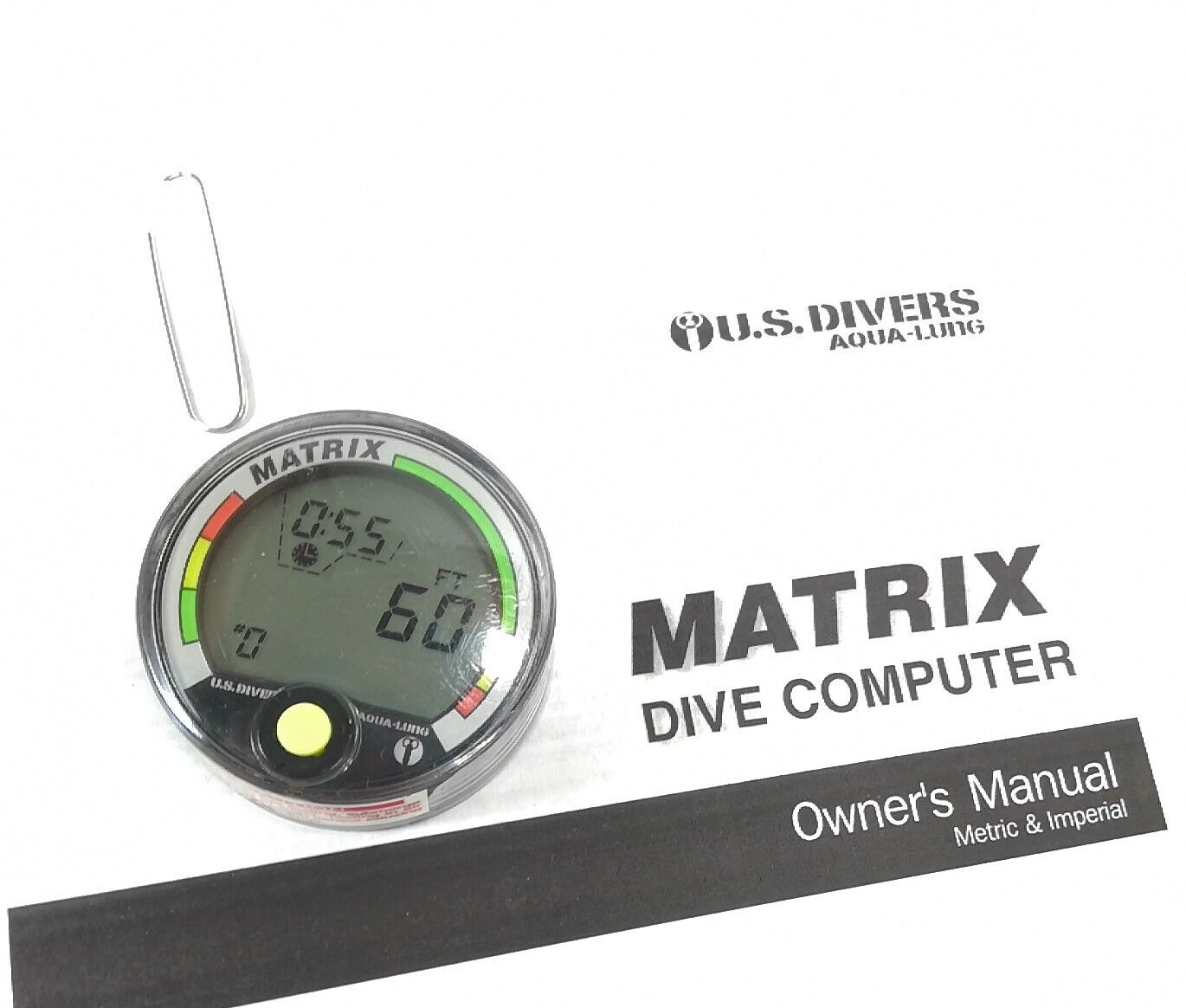 US Divers / Aqua Lung Matrix Scuba Dive Diving Computer Puck Module with Manual