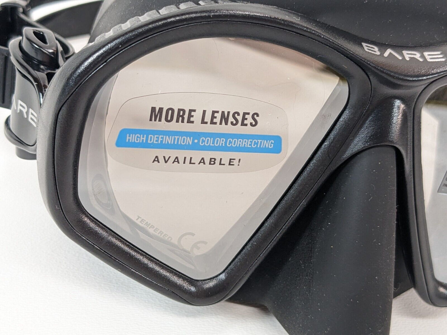 Bare Predator High Definition Color Correcting Mask Scuba Dive with Case Box NEW