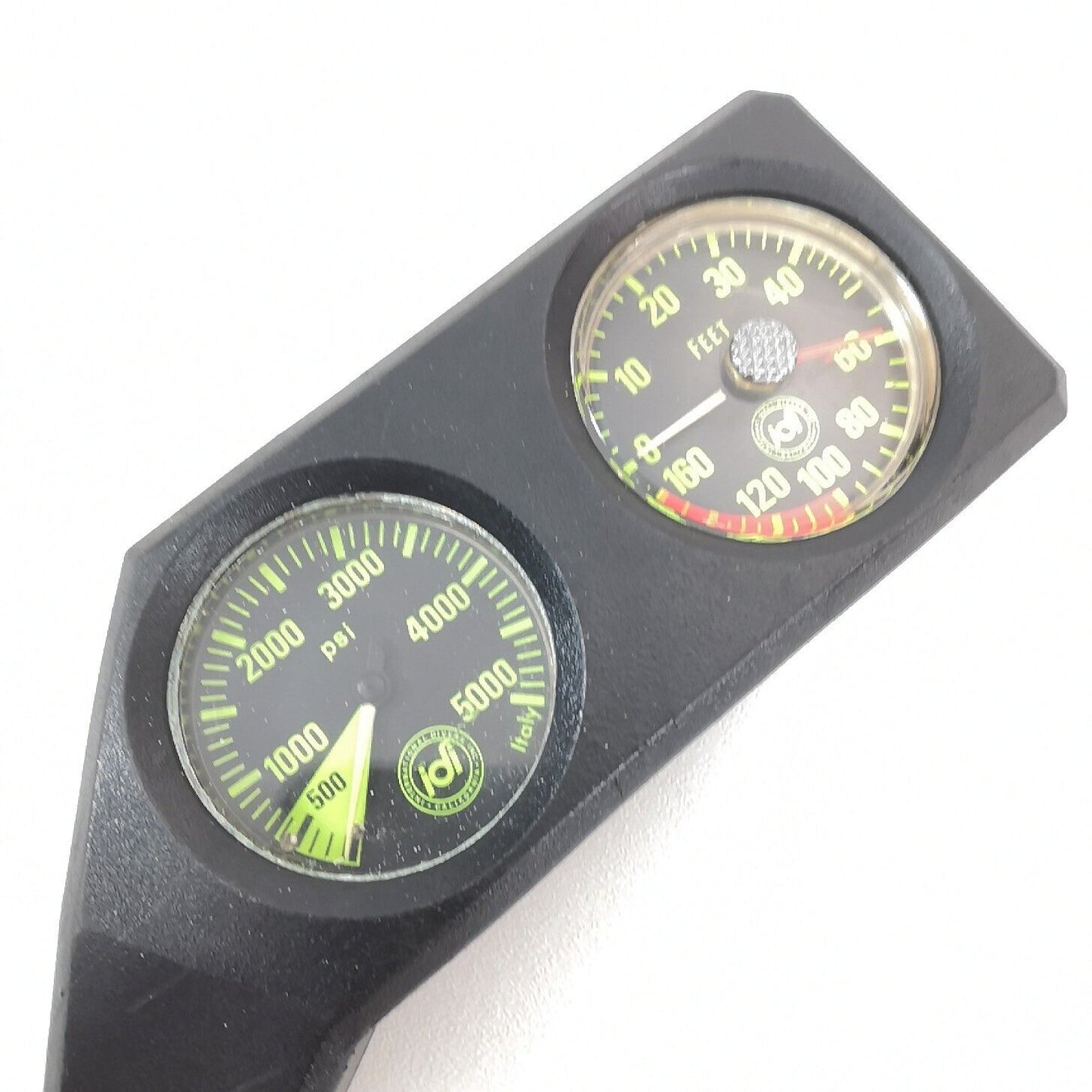 IDI Scuba Dive 2 Gauge Twin Console 5000 Pressure Gauge SPG 160ft Depth #3423