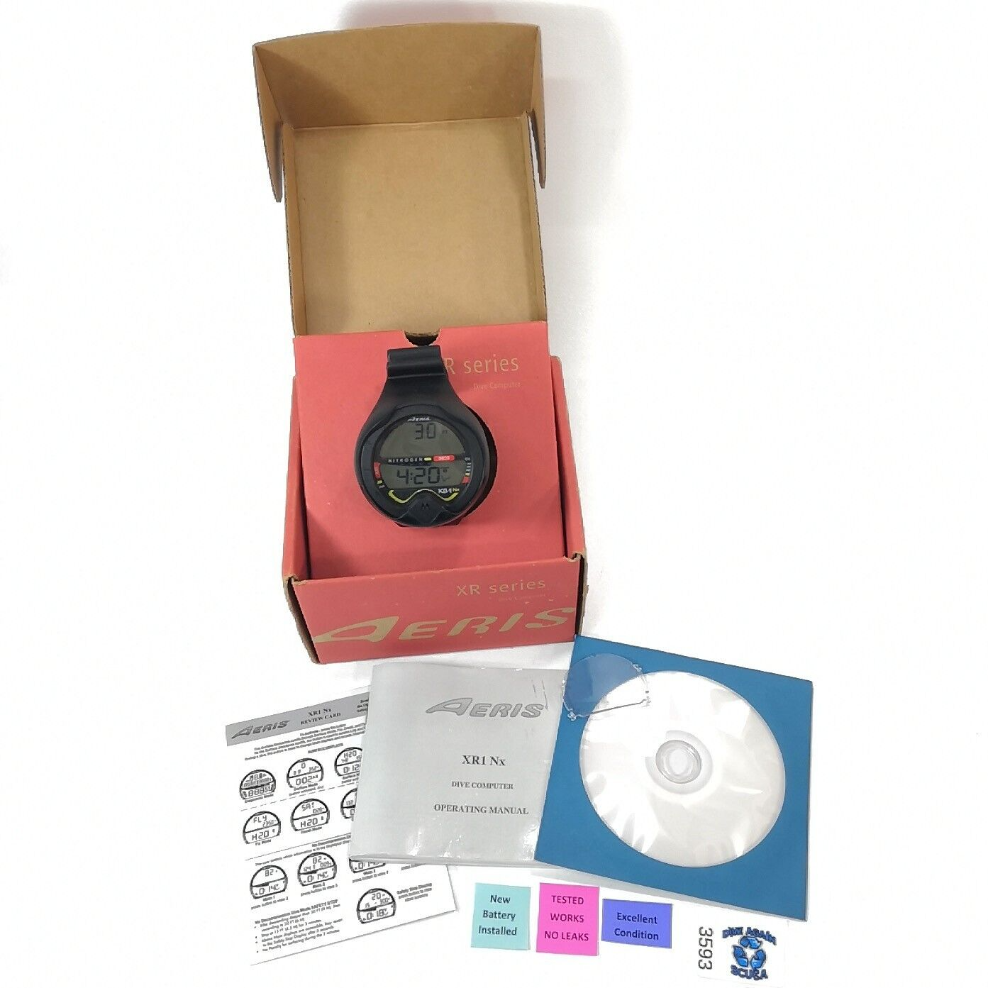 Aeris XR1-nx Scuba Diving Wrist Computer Air & Nitrox XR1 NX             #3593