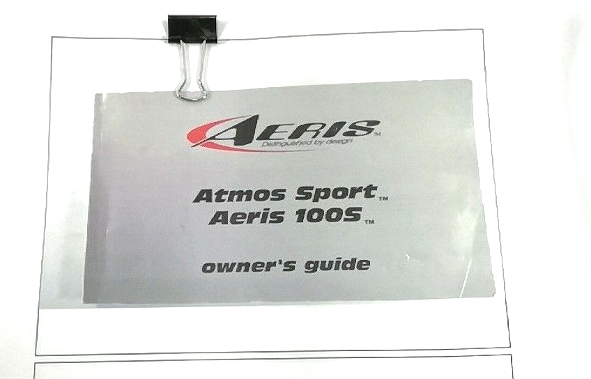 Aeris Atmos Sport & 100S Dive Computer Manual Printed   100 S