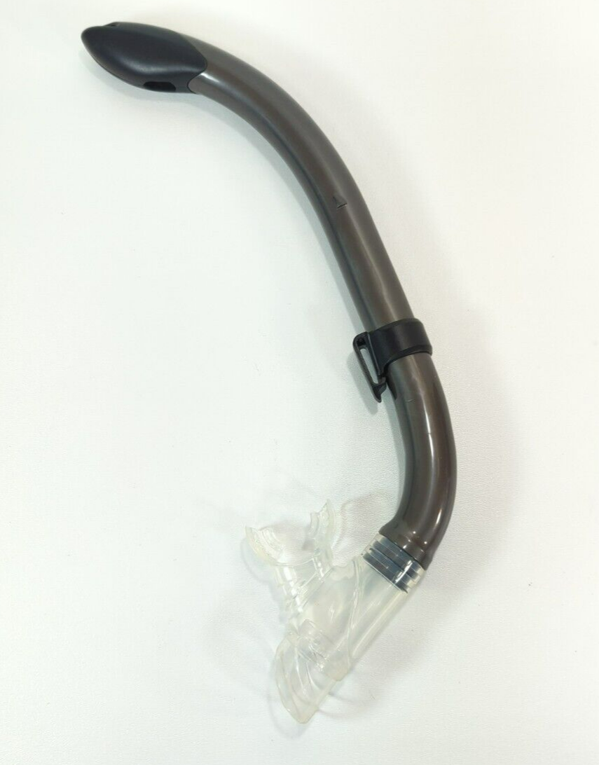 NEW Bare Snorkel Silver Gray Kids Youth Semi Dry Compact Scuba Diving Snorkeling