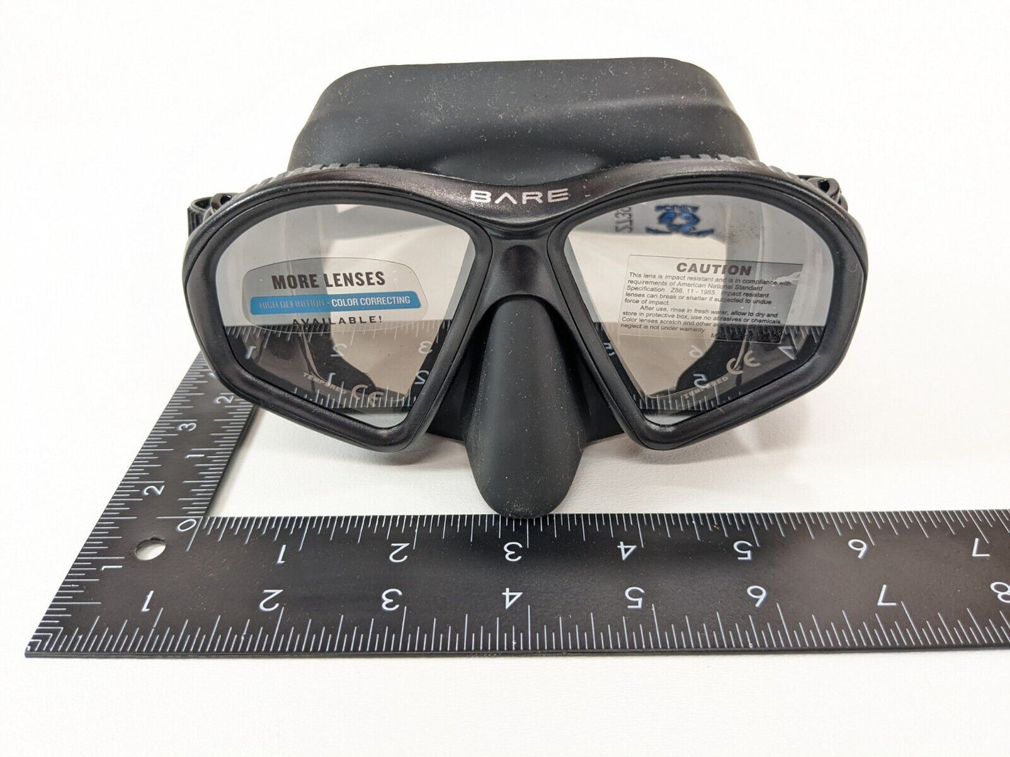 Bare Predator High Definition Color Correcting Mask Scuba Dive with Case Box NEW