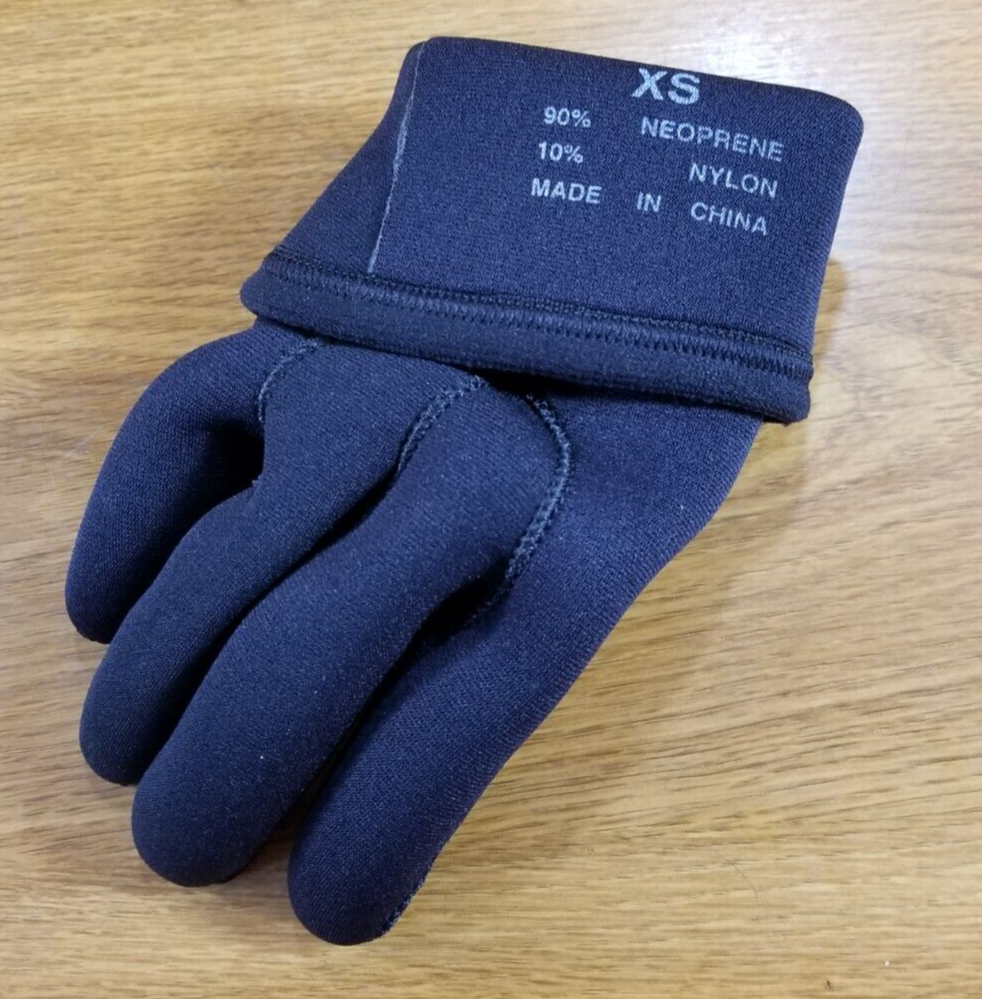 NEW Tilos Titanium Scuba Diving Gloves Size XS, X - Small Neoprene 3mm