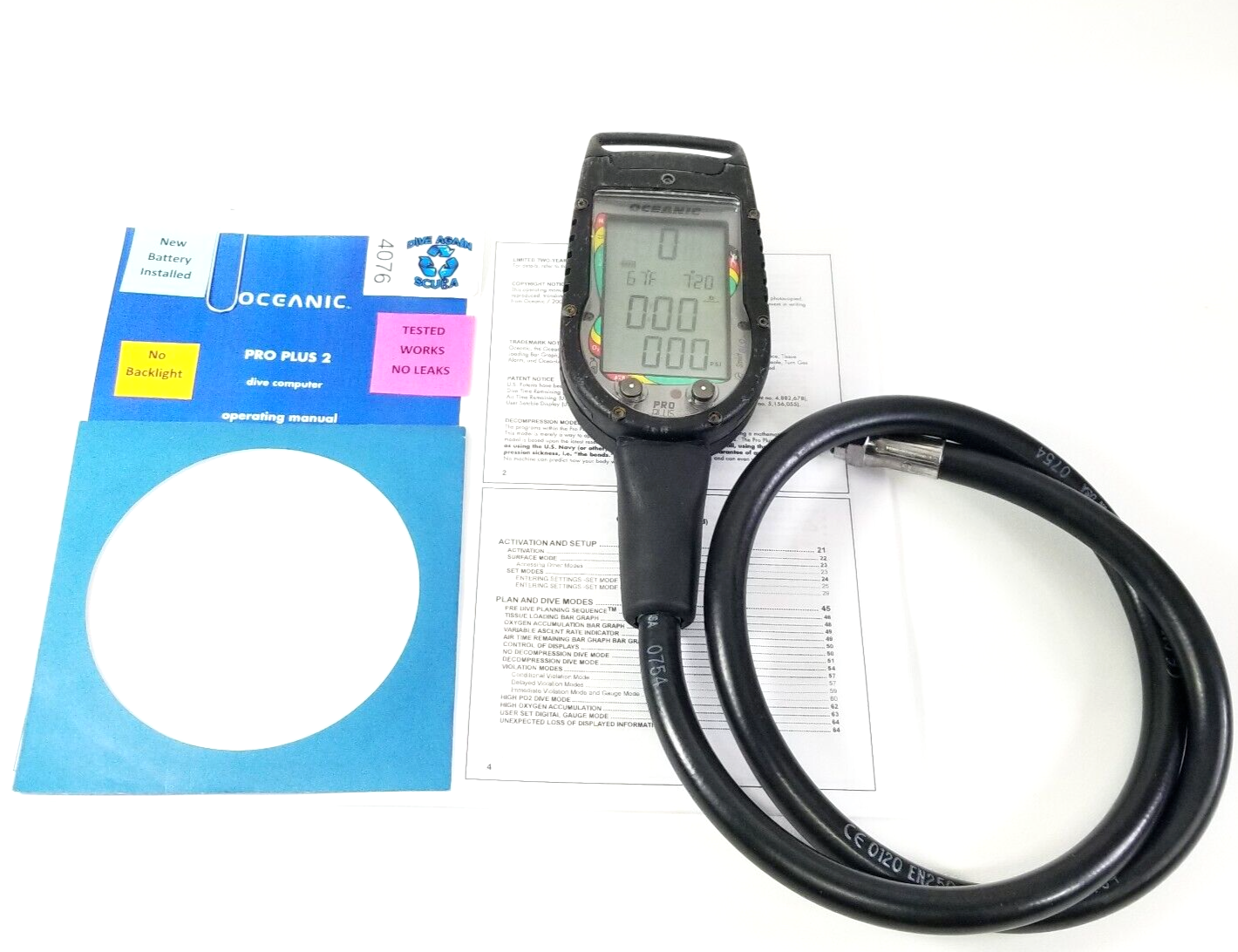 Oceanic Pro Plus 2 SCUBA Dive Air Integrated Computer Air & Nitrox Ready