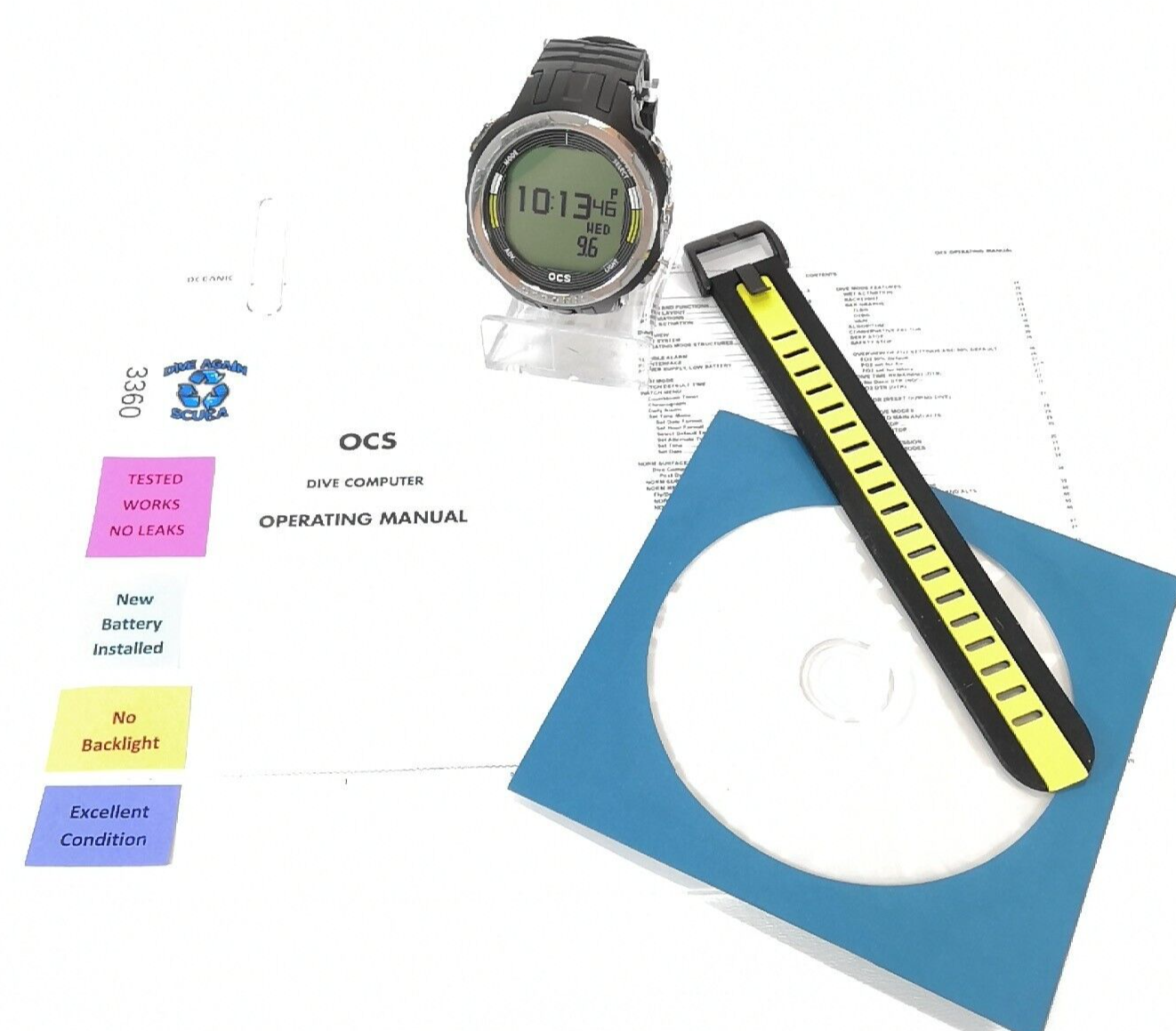 Oceanic OCS Wrist Watch Scuba Dive Computer Wireless Air & Nitrox          #3360