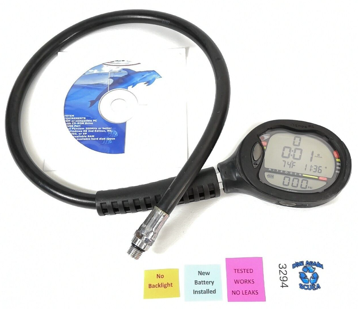 Aeris Atmos ai 2 Air Integrated Nitrox Scuba Dive Diving Computer AtmosAI  #3294