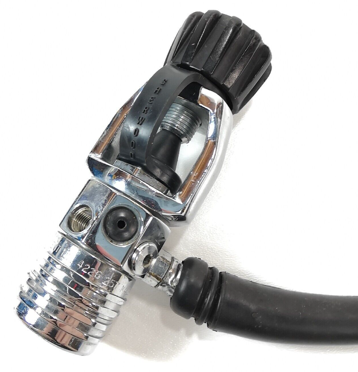 Sherwood Scuba Dive Regulator Yoke First Stage 1x HP 4x LP Ports + Inflator Hose