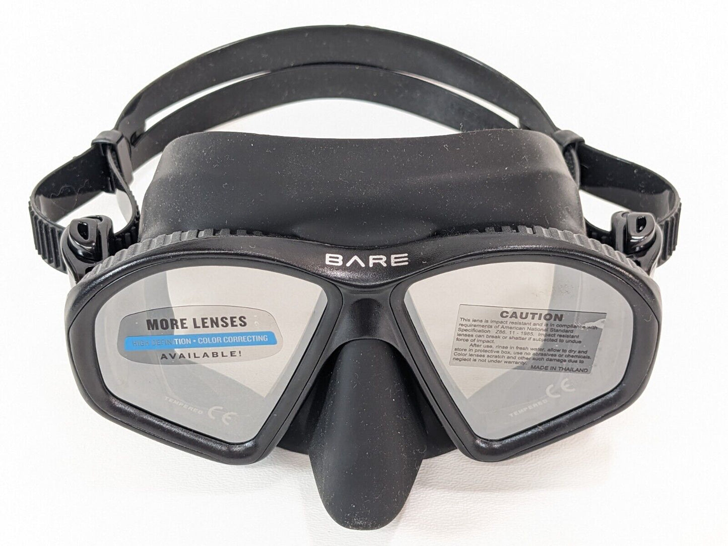 Bare Predator High Definition Color Correcting Mask Scuba Dive with Case Box NEW