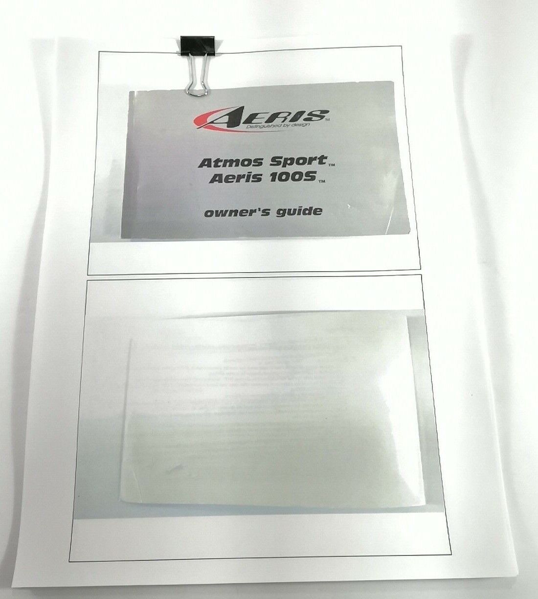 Aeris Atmos Sport & 100S Dive Computer Manual Printed   100 S