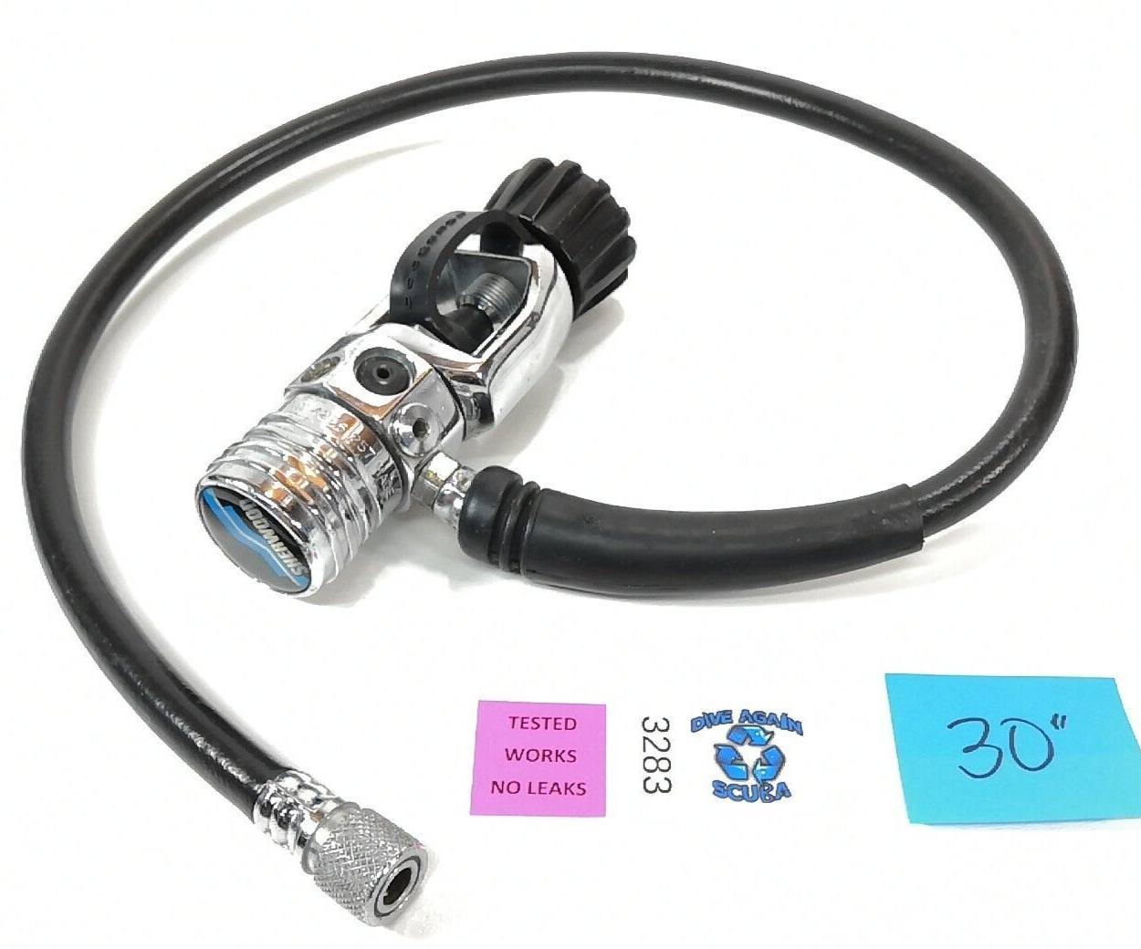 Sherwood Scuba Dive Regulator Yoke First Stage 1x HP 4x LP Ports + Inflator Hose