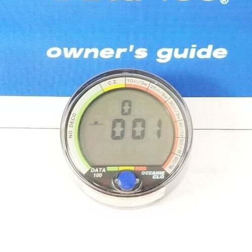 Oceanic Data 100 Air & Nitrox Puck Scuba Dive Computer + Manual           #4062
