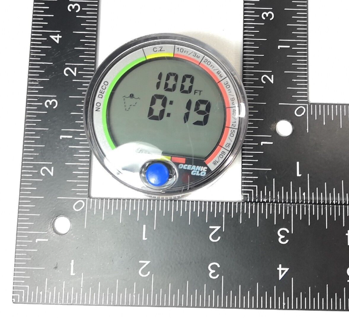 Oceanic Data 100 Air & Nitrox Puck Scuba Dive Computer + Manual           #3614