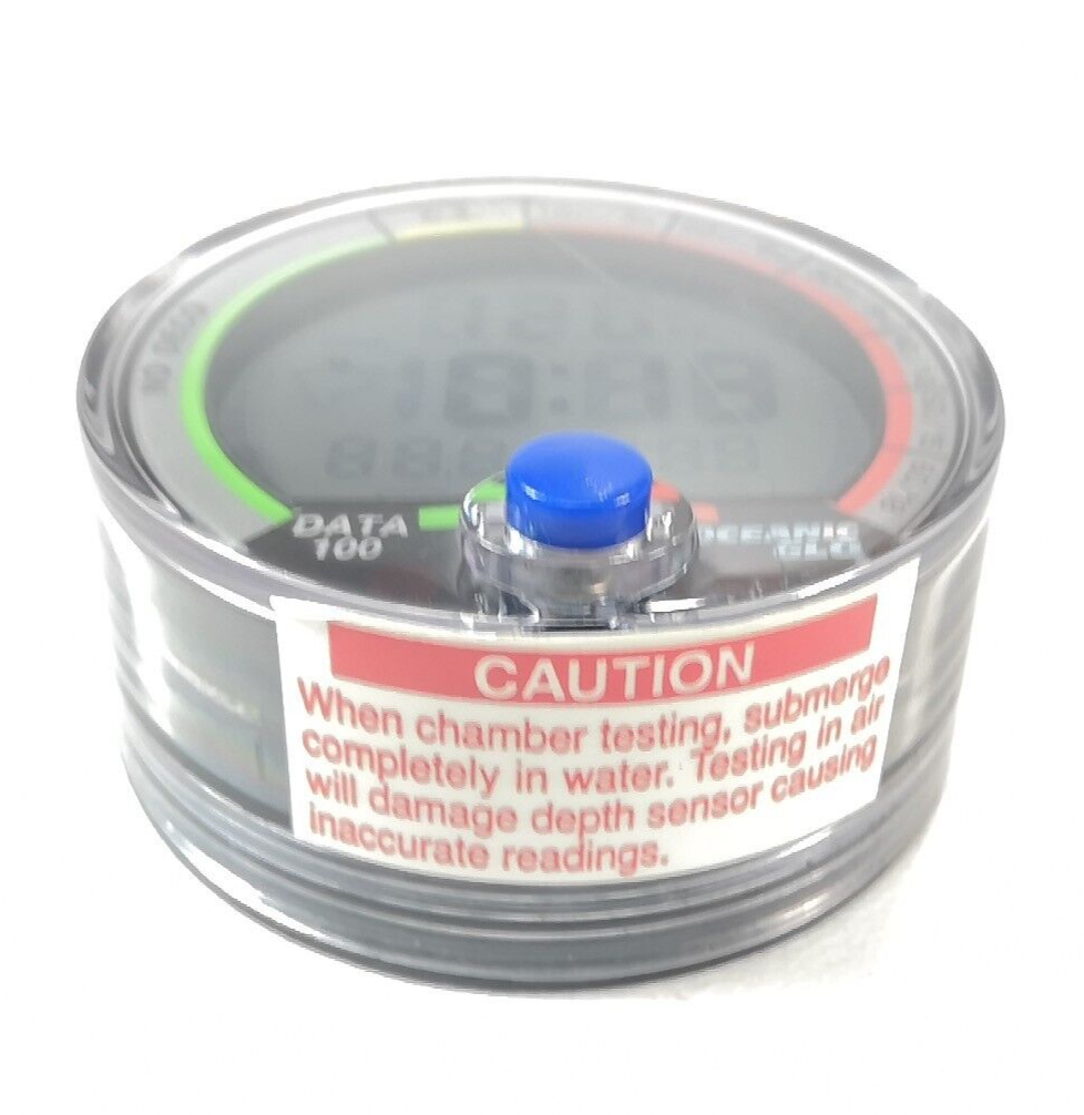 Oceanic Data 100 Air & Nitrox Puck Scuba Dive Computer + Manual           #3614