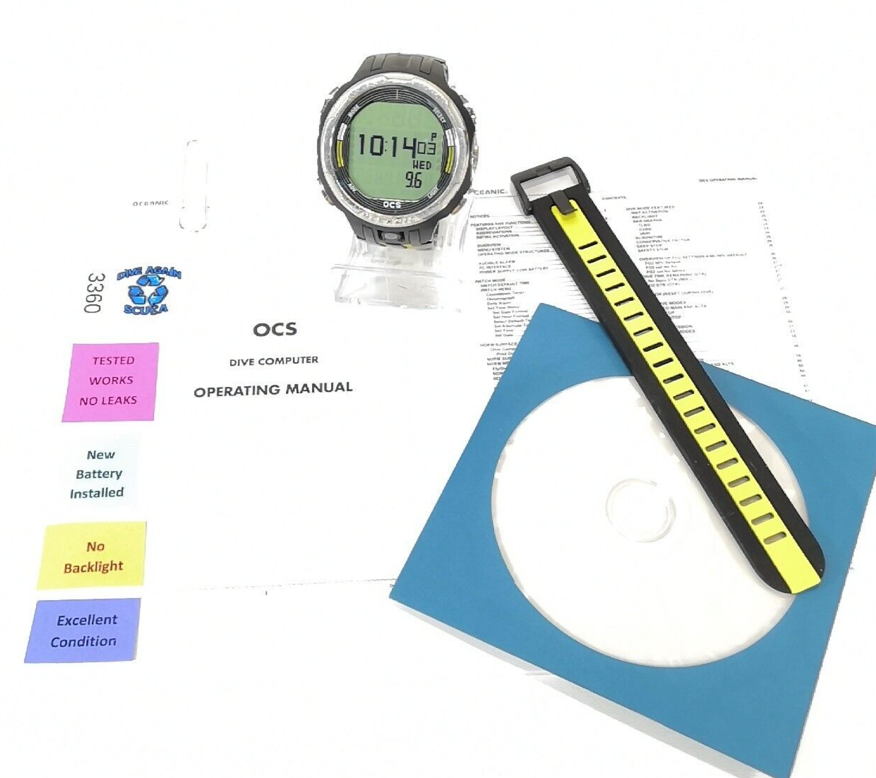 Oceanic OCS Wrist Watch Scuba Dive Computer Wireless Air & Nitrox          #3360