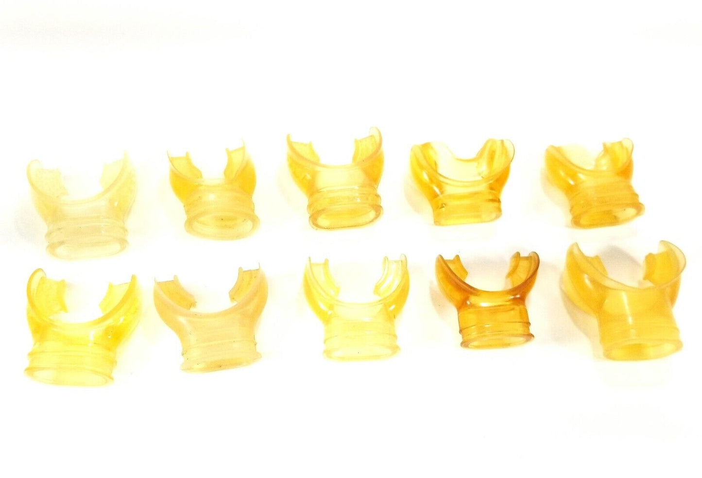 10x MouthPiece Lot Scuba Diving Snorkel 2nd Stage Regulator USED Mouth Piece