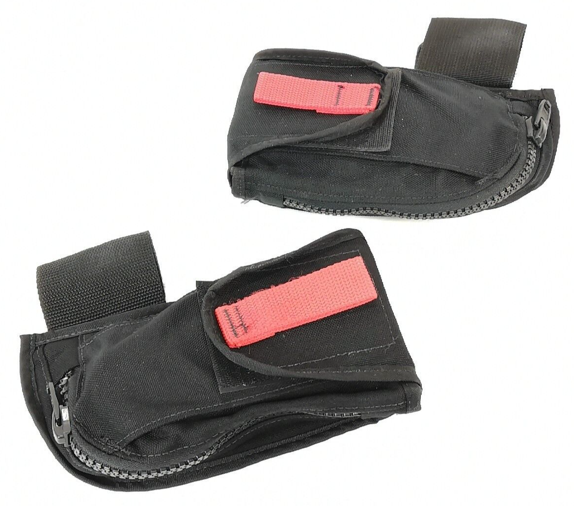 2x ZEAGLE Rear Trim Weight Pockets Pouches Set Scuba Dive BC BCD Ranger LTD 10lb