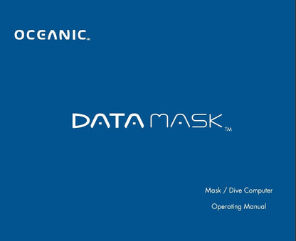 Oceanic DataMask Scuba Dive Wireless Computer Operating Manual Printed Data Mask0