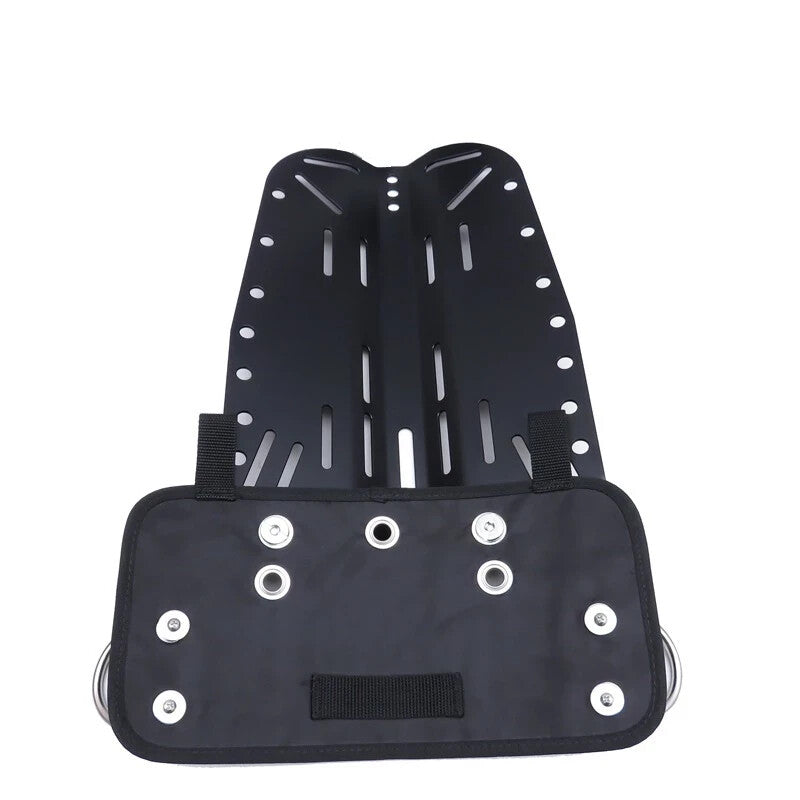 Scuba Dive BCD Butt Plate + Book Screws, Clip Loops Harness Board Sidemount Tech10
