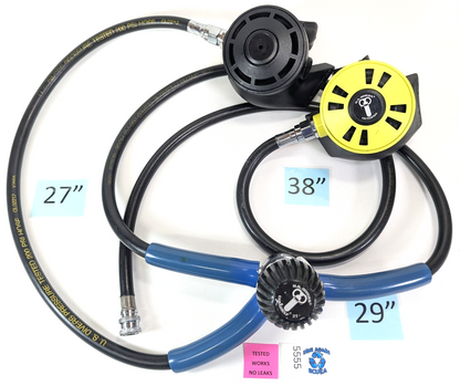 US Divers - Aqua Lung Conshelf 21 1st & 2nd Stage Scuba Dive Regulator Set, Octo0