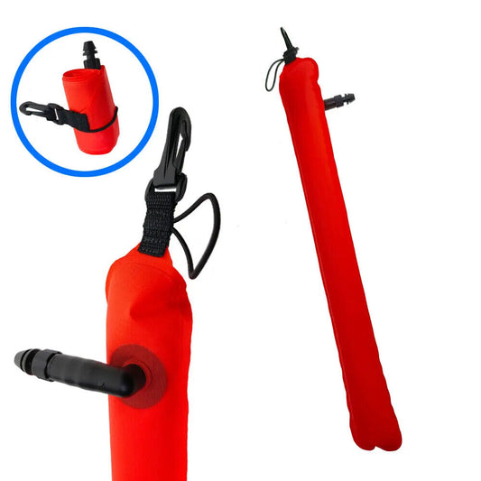 Compact,  2ft - 24" Scuba Dive SMB Signal Marker Buoy Safety Sausage Signal Tube