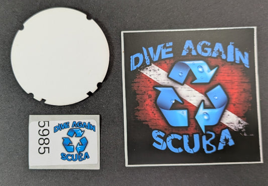 Scuba Dive Underwater Slate for Consoles Compass Spacer Oceanic Sherwood Aeris0