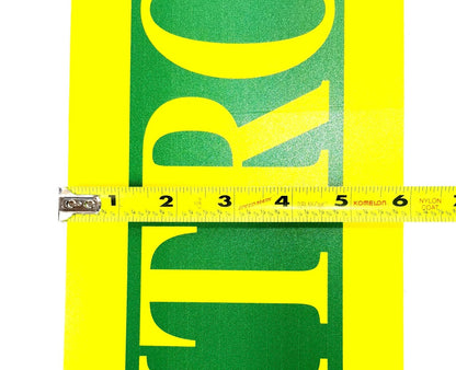 25" X 6" Nitrox Sticker Decal Tank Wrap Scuba Diving Enriched Air Yellow Green3
