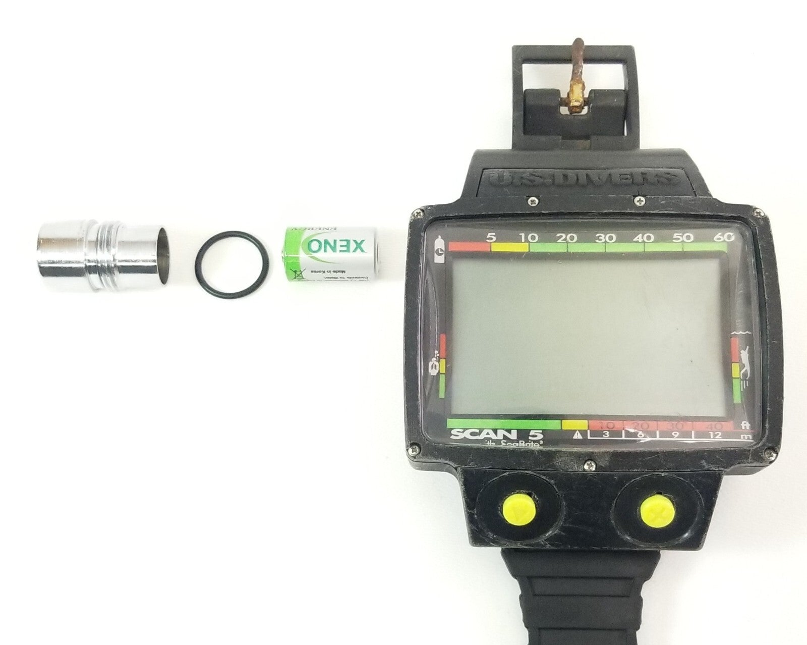 US Divers Scan 5 O-Ring & Grease for Scuba Dive Computer Battery Hatch Door6