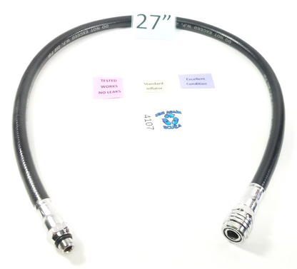27" Standard BCD BC Inflator Hose 3/8" Threads Scuba Dive Diving Low Pressure0