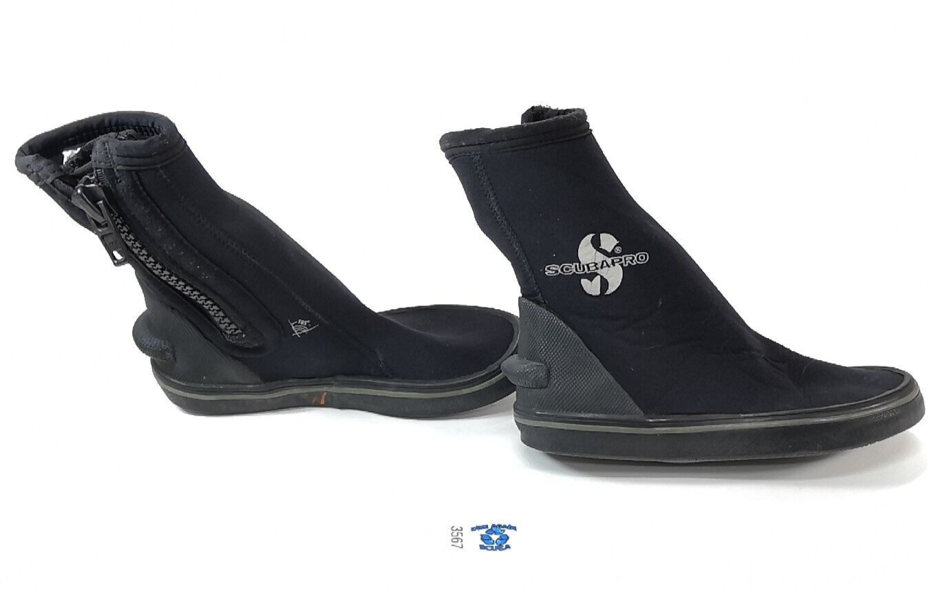 Scubapro 5mm Zipper Scuba Diving Boots Size 5 XXS, 2XS Neoprene Booties0