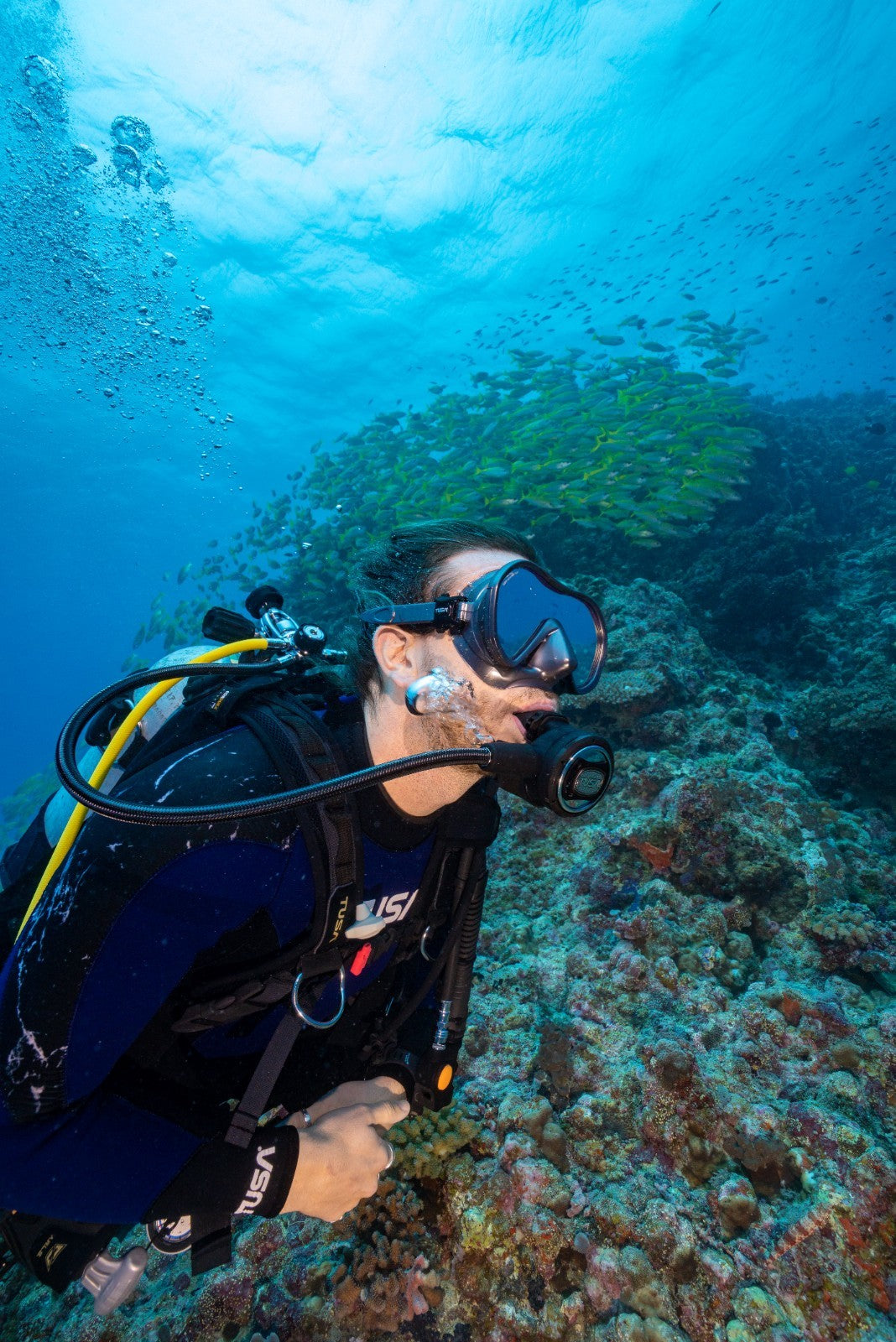 Tusa RS-609 Yoke Regulator Set Scuba Diving 1st 2nd Stage R-600 & S-0009 RS6095