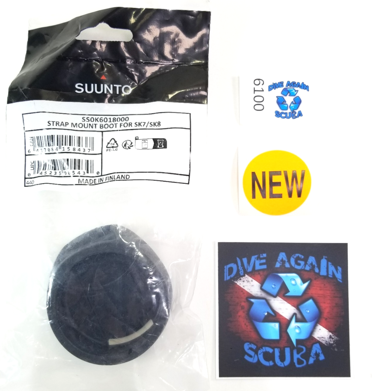 Suunto Wrist Mount Boot for SK7 / SK8 Scuba Dive Compass Puck Modules SK-7, SK-81