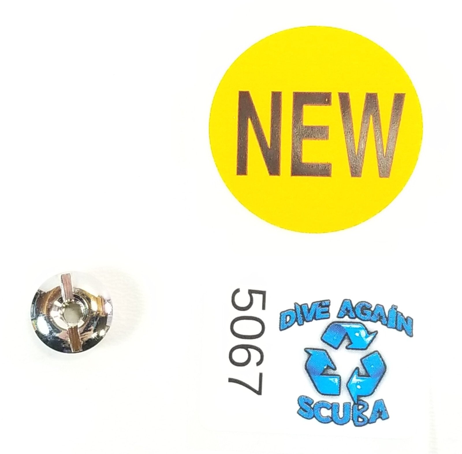 Scuba Dive Tank Valve Handwheel Nut Part Stainless Steel 3/16" - 24 Threads K J4