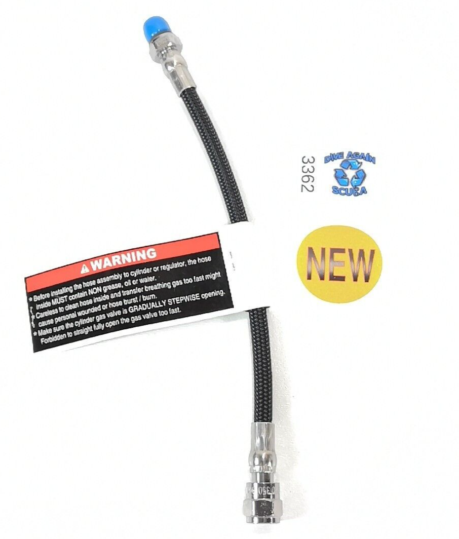 Braided Scuba Dive 9" 23cm High Pressure HP Hose for Aeris Transmitter & SPG3