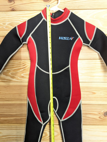 HiSea Full Red Kids Children's 2.5mm Wetsuit Scuba Dive Snorkel Size 4 Girl Boy19