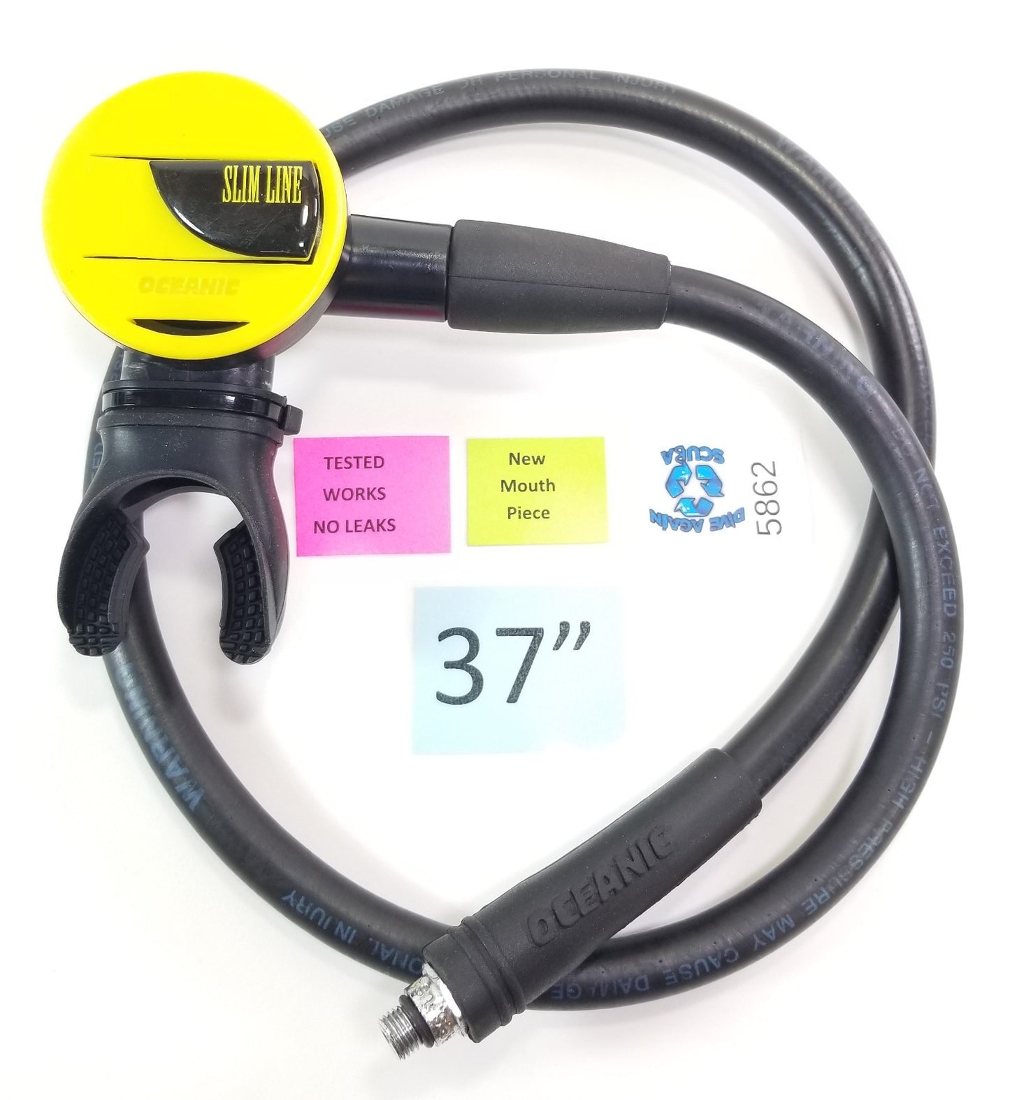 Oceanic Slim Line Yellow Scuba Dive Octo Octopus 2nd Stage Regulator Slimline0