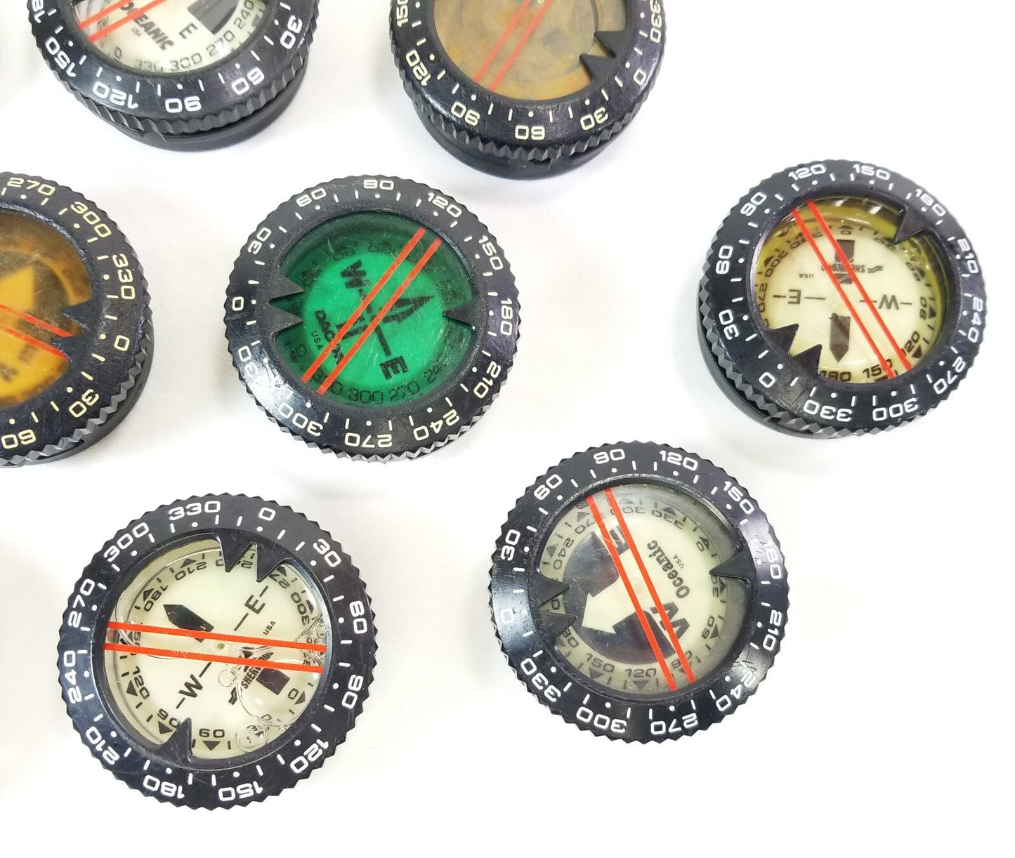 10X Compass Lot as-is Oceanic Submersible Puck Module Scuba Dive Sherwood, Aeris5