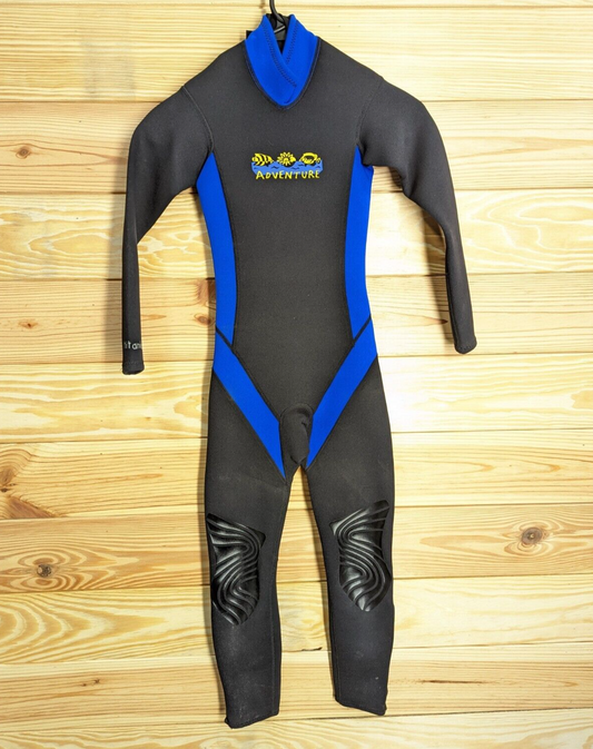 Tilos Adventure Titanium Kids Youth 2 / 3mm Full Wetsuit Scuba Dive Blue Size 60