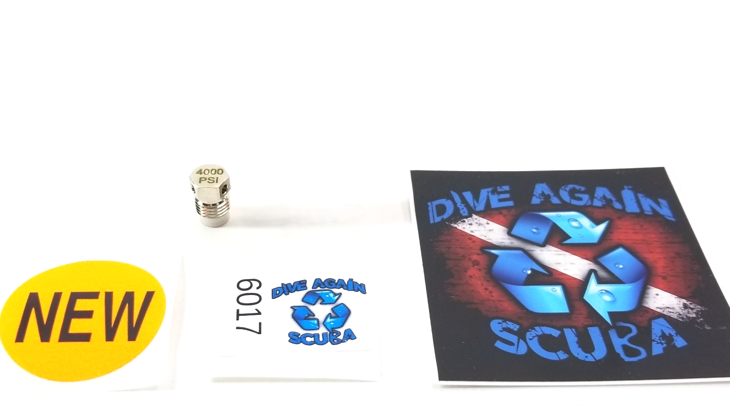 Blue Steel 3/8" Burst Disc Scuba Diving Tank Valve 4000 / 2400 psi Paintball K J1