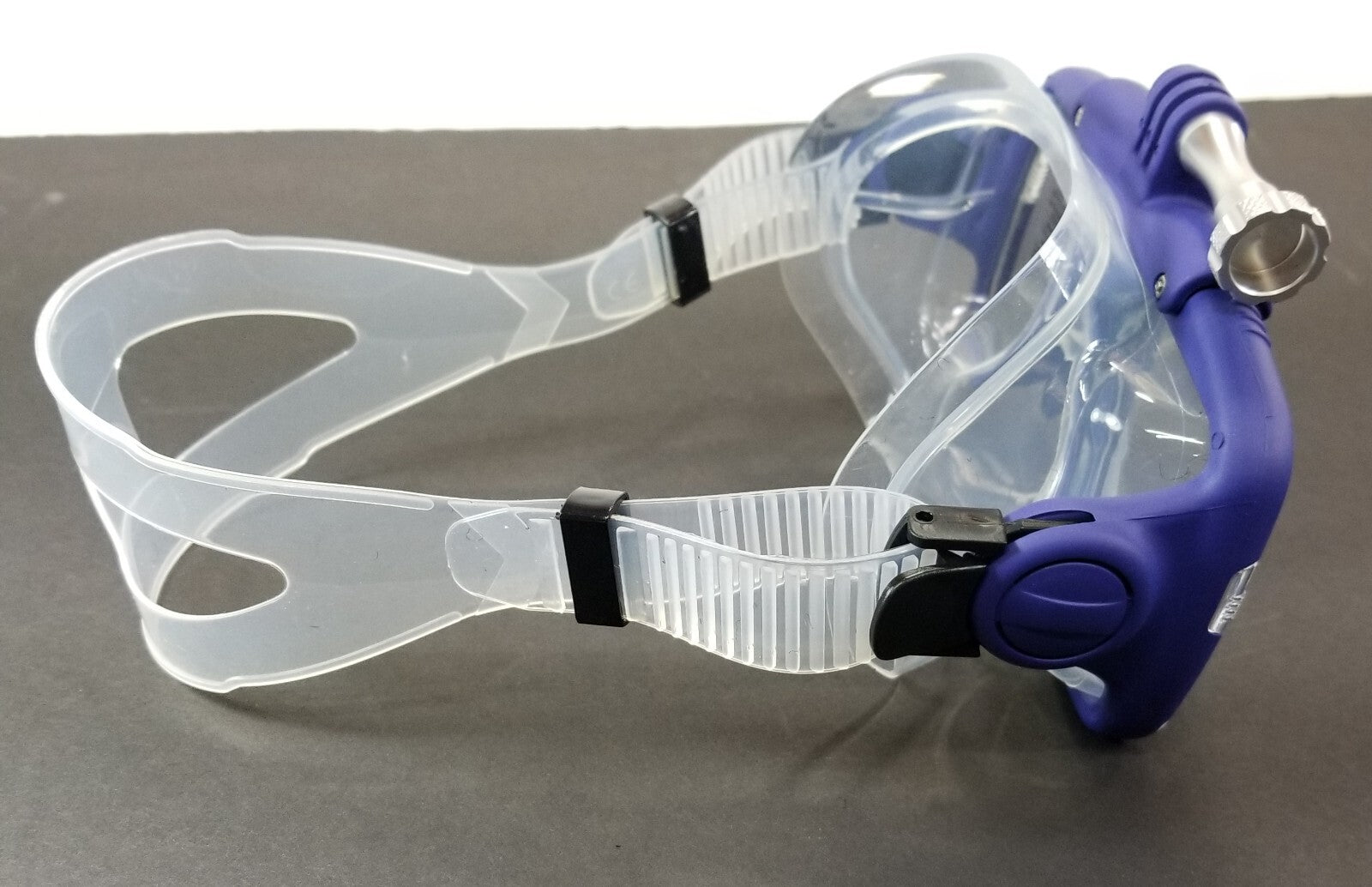 NEW Octomask Standard Scuba Diving Mask GoPro Hero Camera Mount Blue / Clear8