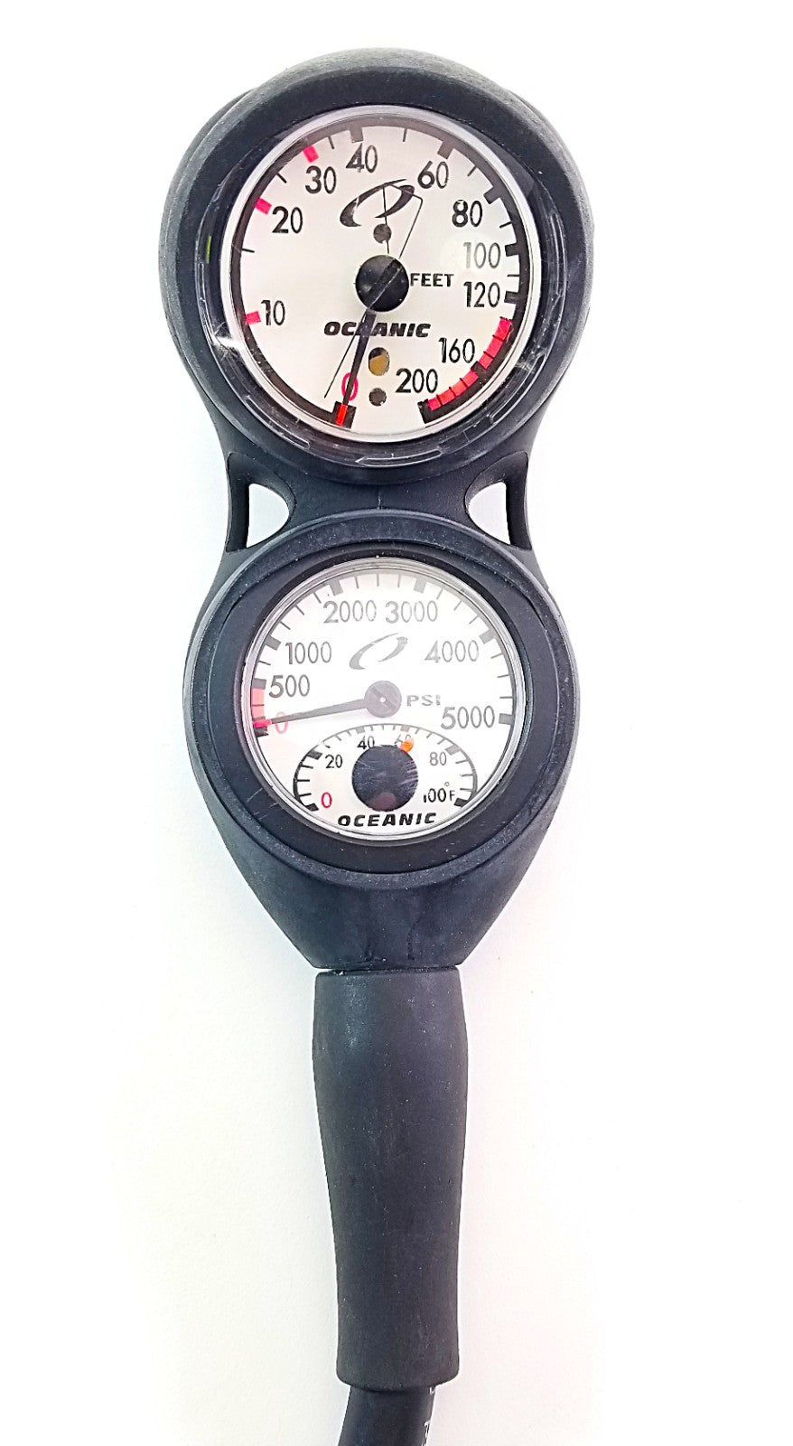 Oceanic Navigator Scuba Dive 3 Gauge Complete Console Pressure SPG Depth Compass4